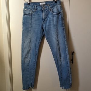 Zara Woman Distressed Jeans Sz 2